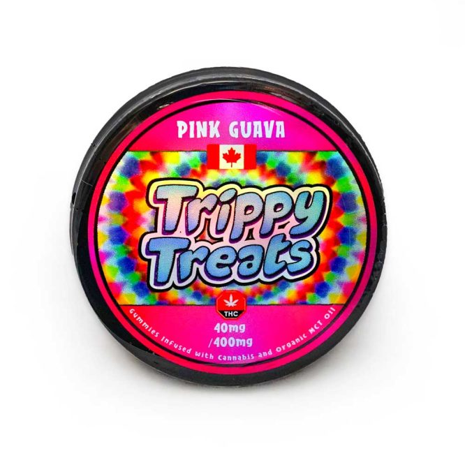 Trippy Treats Pink Guava 400mg THC Gummies