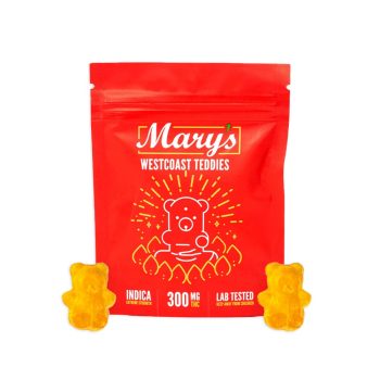 Mary's-West-Coast-Teddies-Extreme-Strength-300mg-THC-gummies