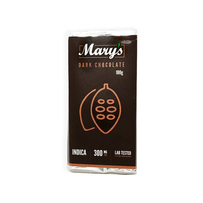 Mary's Edibles Dark Chocolate Bar 300mg THC