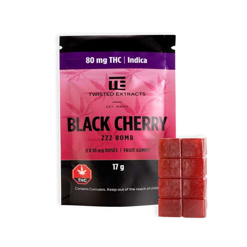twisted extracts black cherry gummies