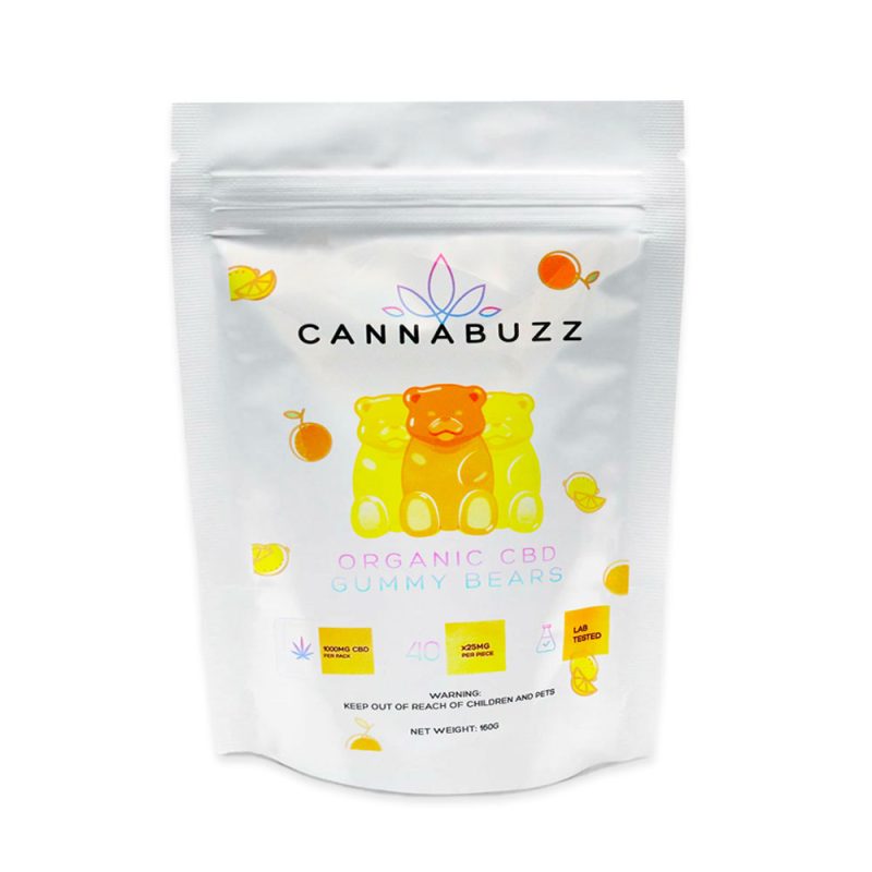 Cannabuzz Organic 1000mg CBD Gummy Bears