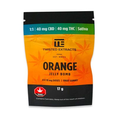 Twisted Extracts Jelly Bomb 1:1 40mg CBD 40mg THC Sativa