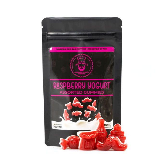 Sugar-Jacks-Raspberry-Yogurt-Gummies-100mg-THC