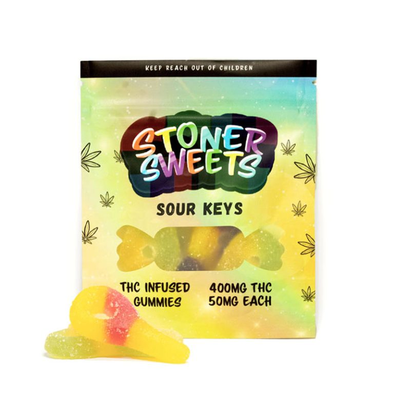 Stoner Sweets Sour Keys (400mg THC) Buy Edibles Online