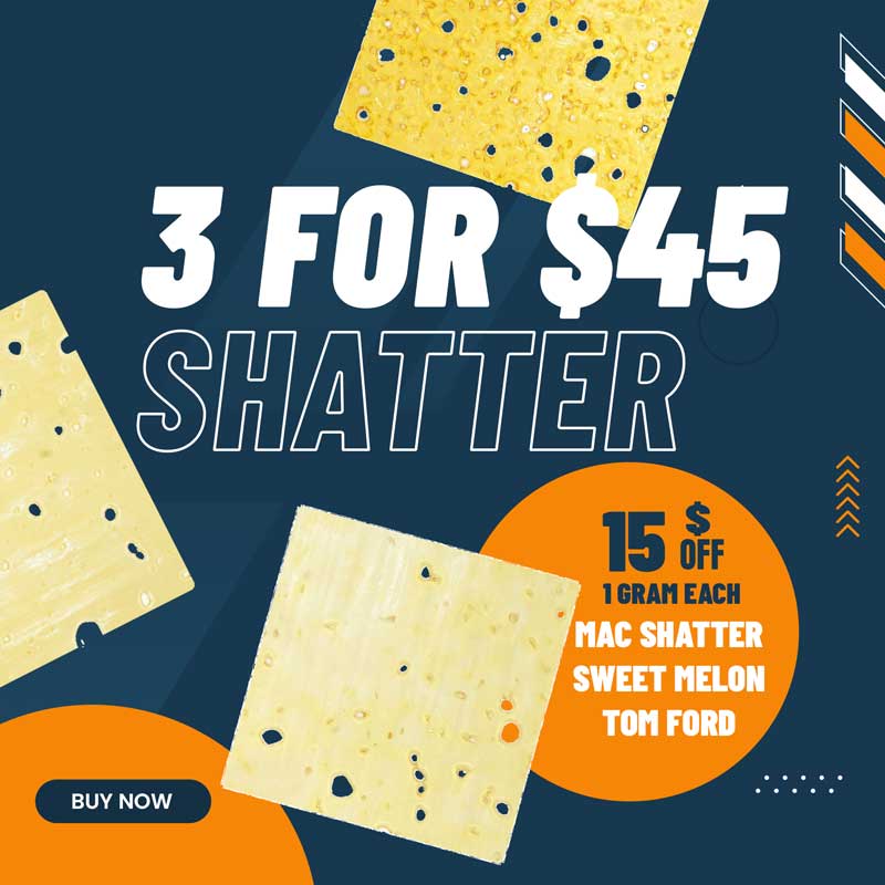 3 grams of shatter for $45 pack