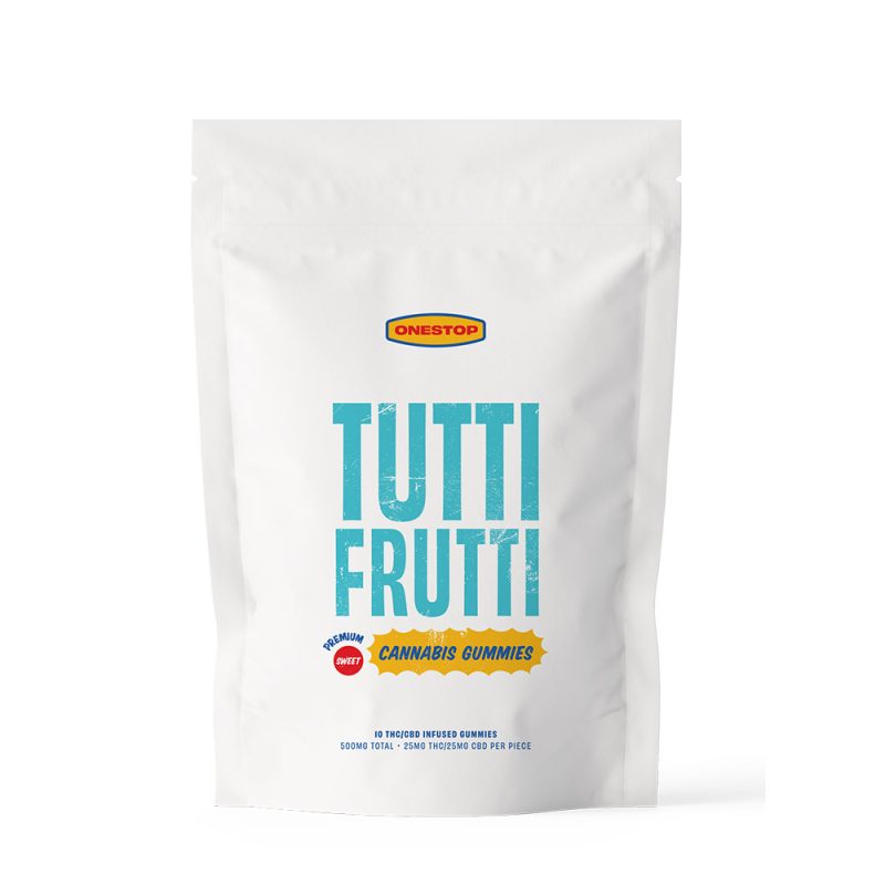 Onestop Tutti Frutti 1-1 thc cbd gummies