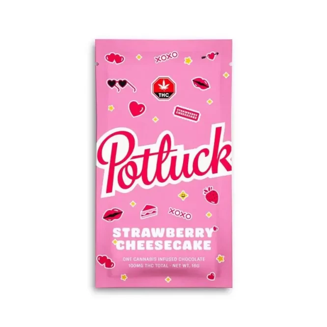 Potluck-Strawberry-Cheesecake-Chocolate 100mg THC