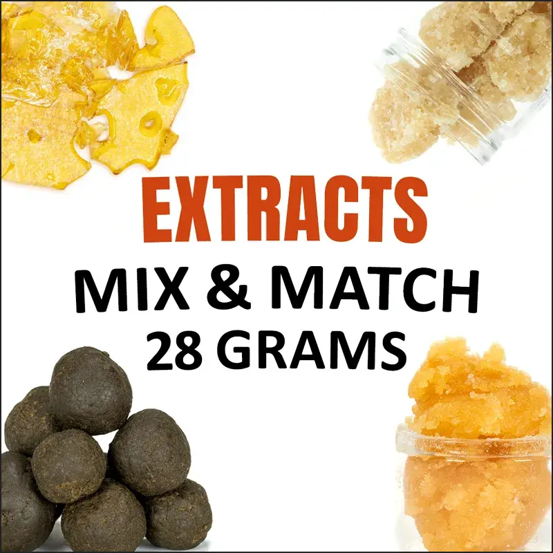 mix and match any 4 extracts for a toal of 28 grams (7 gram per selection)