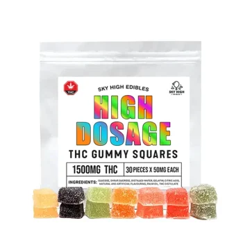 High Dosage 1500mg gummies by Sky High Edibles