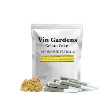 Vin Gardens Infused Pre Rolls - Gelato Cake infused with Kief