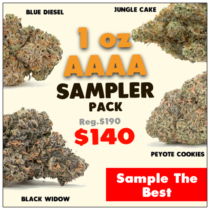 AAAA Cannabis Sampler Pack by Weed Deals