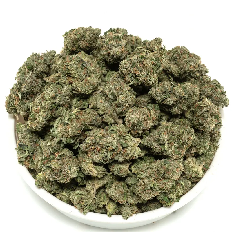 Big mountain of Khalifa Kush marijuana buds in a bowl