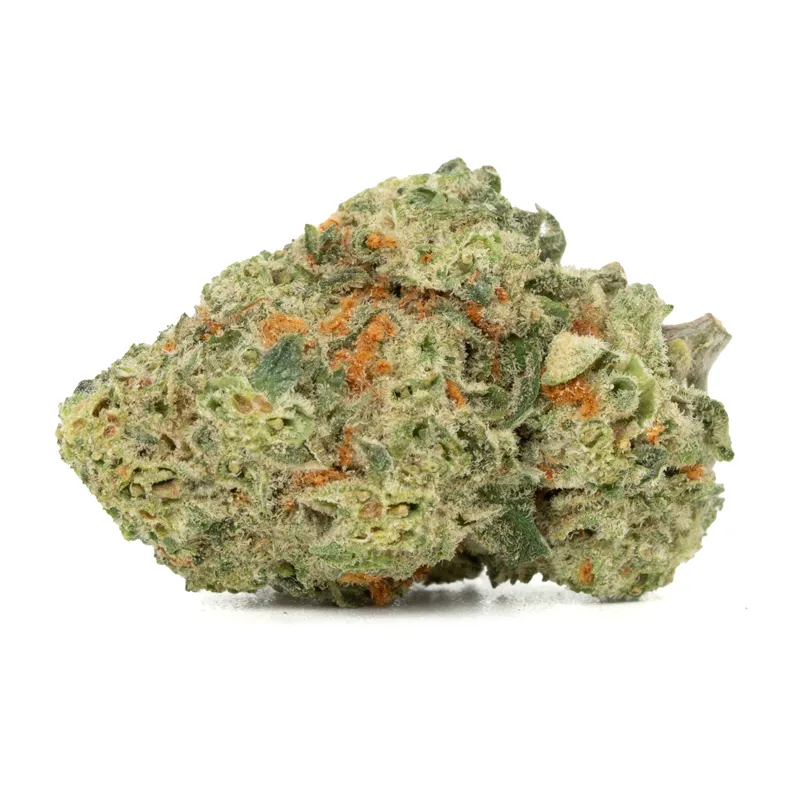 Wedding Cake smalls bud thick white trichome coating over compact lime-green structure Wedding Cake smalls bud thick white trichome coating over compact lime-green structure