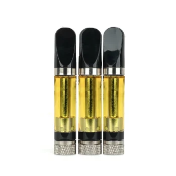 1 gram thc distillate cartridges w/ black ceramic mouthpiece